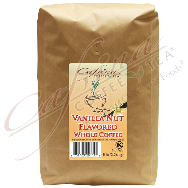 Vanilla Nut Flavored Whole Coffee